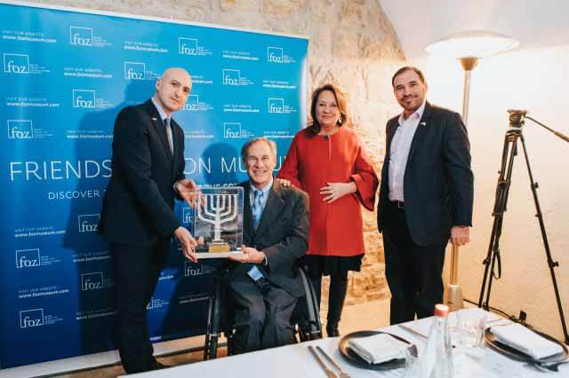 Governor Abbott with Friends of Zion Museum in Jerusalem