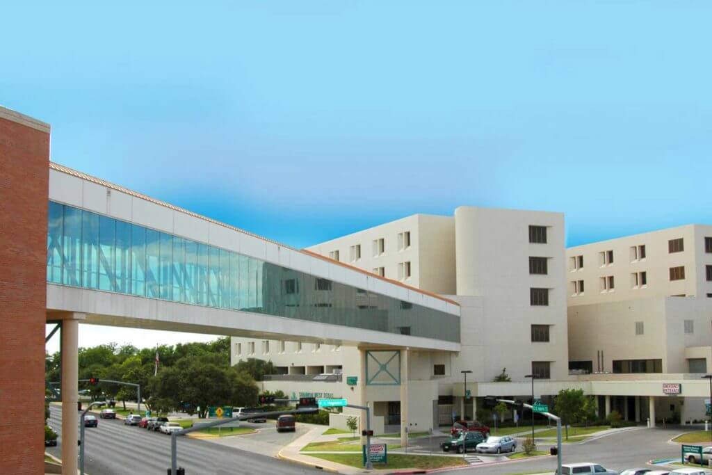 The Shannon Regional Medical Center features two buildings connected by a glass walkway.