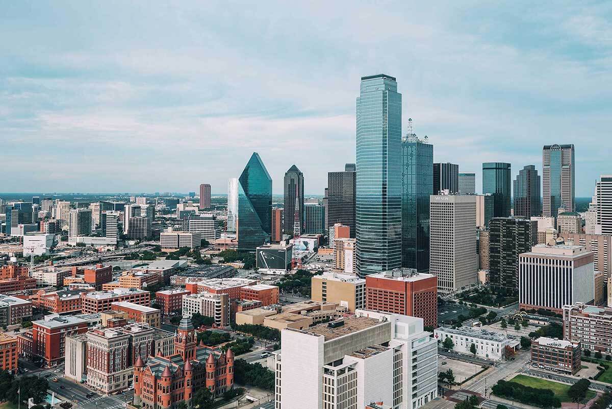 Downtown Dallas, Texas metropolis