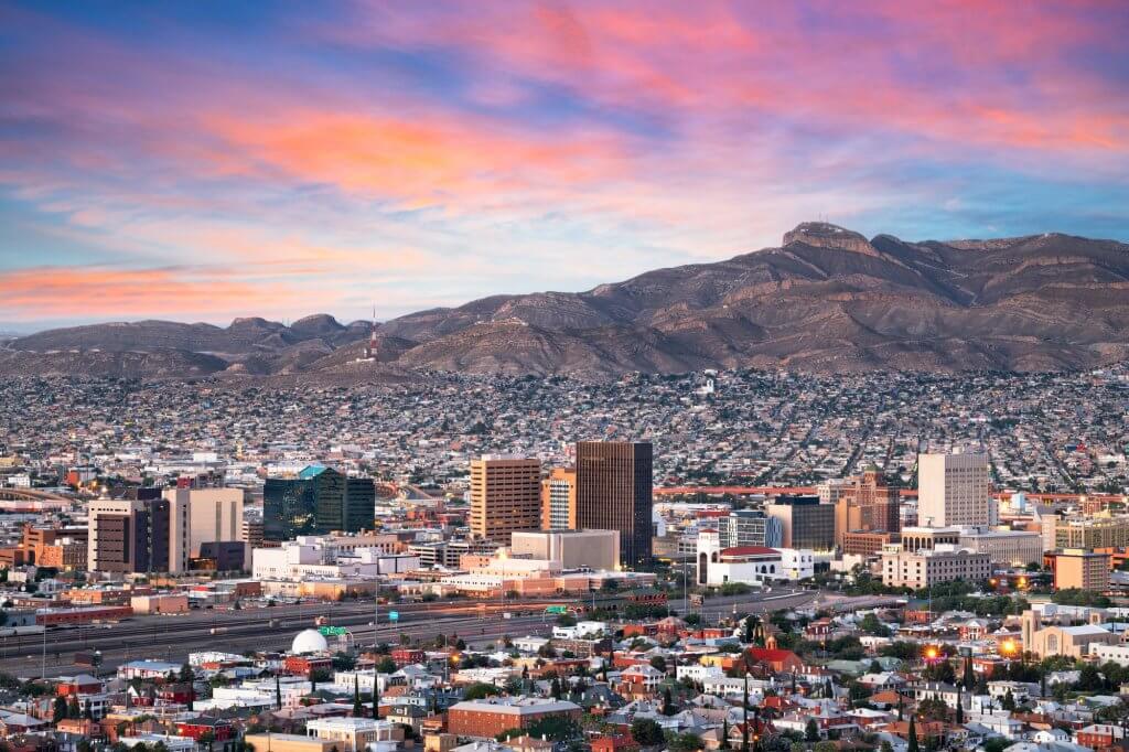 Beautiful view of El Paso skyline