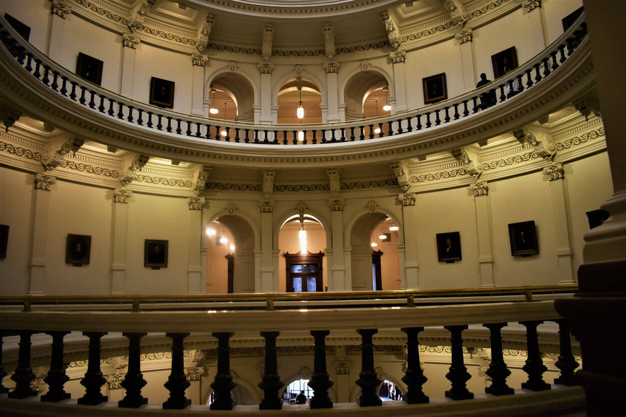 Interior of Austin Capital during a legislative session